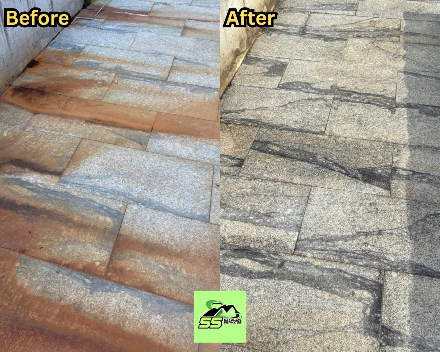 Driveway, concrete and path cleaning by SS Exterior Services in Kilmore and Mitchell Shire