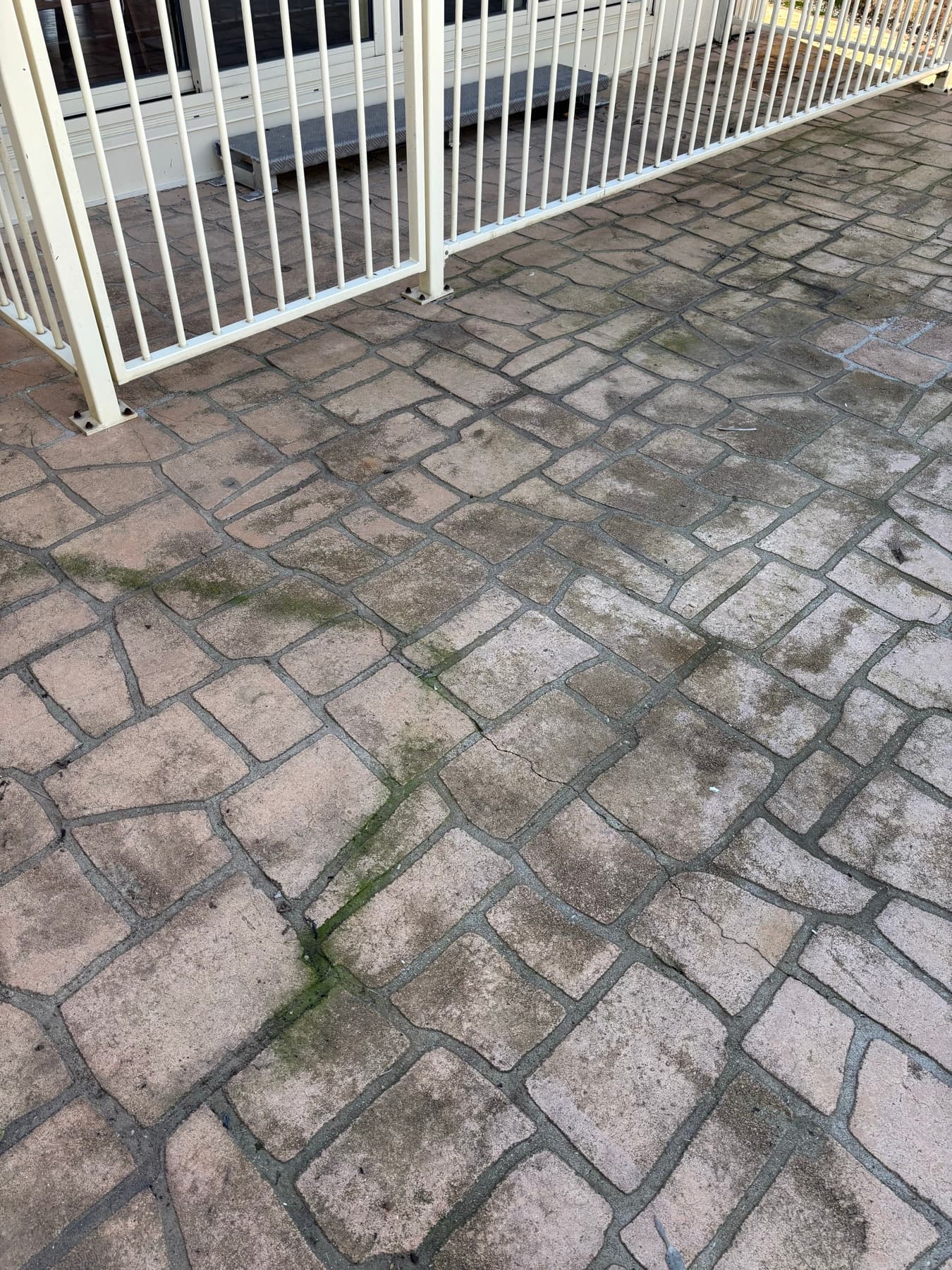 Paver and pool surround cleaning example by SS Exterior Services in Kilmore and Mitchell Shire