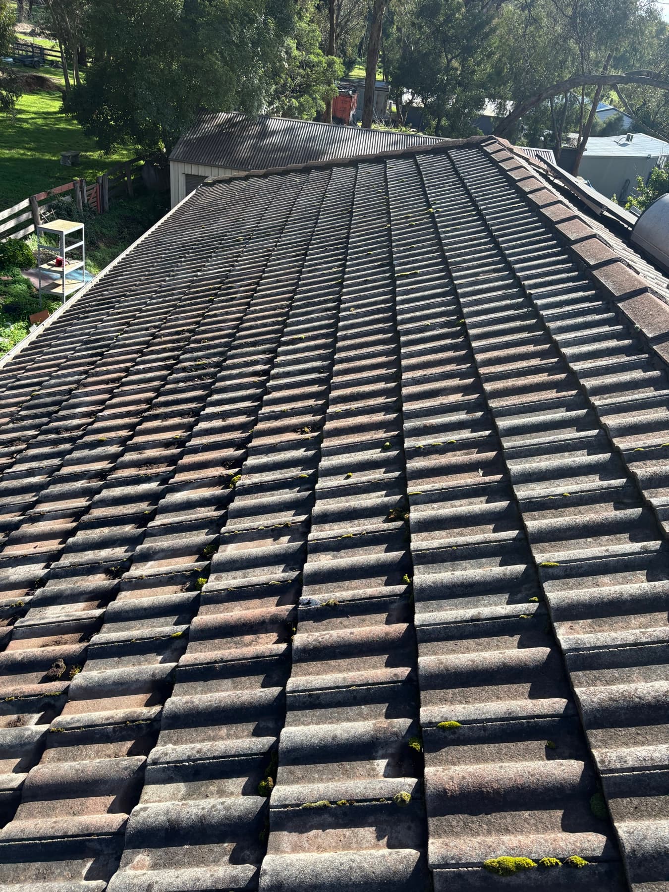 Dark or uneven roof areas example by SS Exterior Services in Kilmore and Mitchell Shire